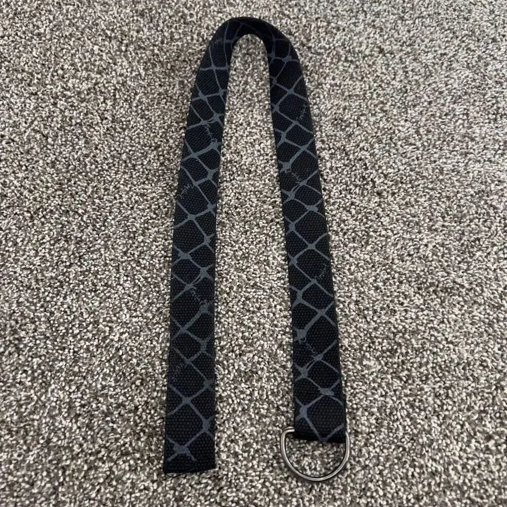 Kohls Black Patterned D-Ring Belt for Boy
